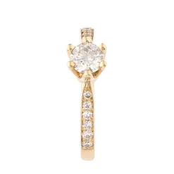 Sale Elegance Exclusive gult gull 0,40 ct diamantring Ringer