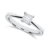 Discount Enstens diamantring princess cut 0,50ct Ringer