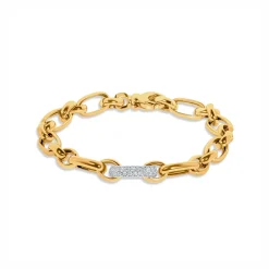 Sale Forgylt sølvarmbånd med detalj Armbånd