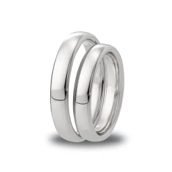 Sale Giftering 4,0 mm hvitt gull komfort Ringer