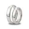 Clearance Giftering 5,0 mm hvitt gull komfort Ringer