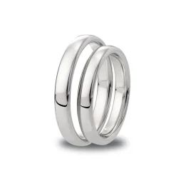 Online Giftering 3,5 mm hvitt gull komfort Ringer