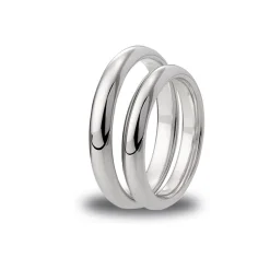 Clearance Giftering Promise 3 mm hvitt gull rund komfort Ringer
