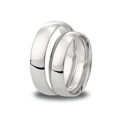 Sale Giftering Promise 5 mm hvitt gull oval Ringer