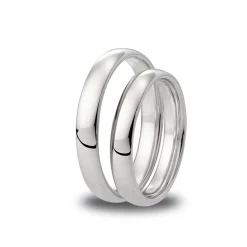 Outlet Giftering Promise 3,5 mm hvitt gull oval Ringer