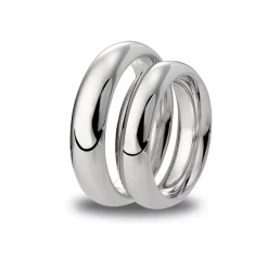 Best Giftering Promise hvitt gull 5 mm rund/komfort Ringer