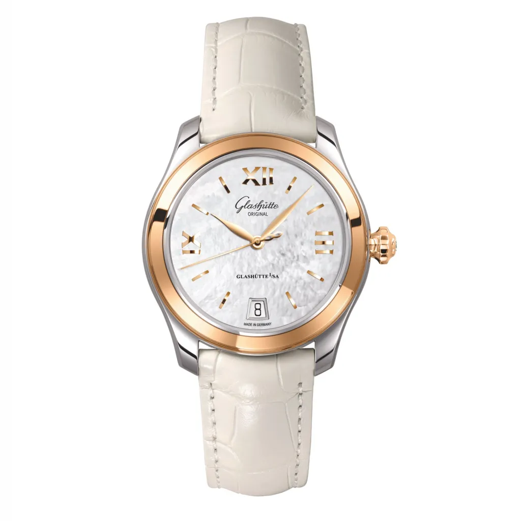 Best Glashütte Lady Serenade sølv perlemor 36 mm Til Henne