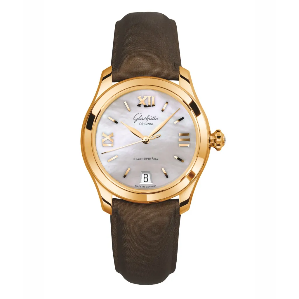 Online Glashütte Lady Serenade sølv 36 mm Til Henne