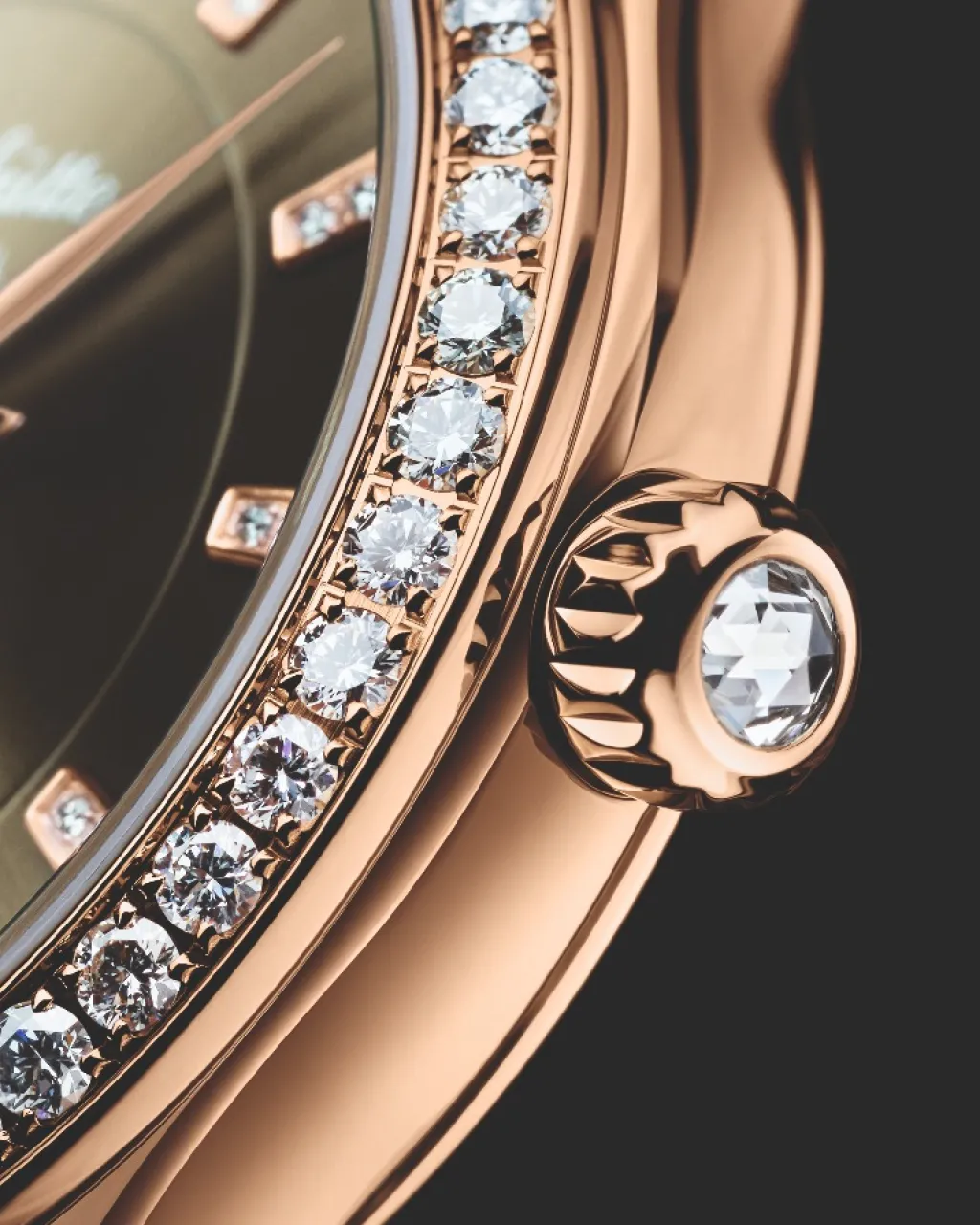 Clearance Glashütte Original Serenade Luna 32,50 mm rødt gull Klokker Med Diamanter | Til Henne