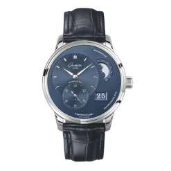 Fashion Glashütte PanoMaticLunar blå 40 mm Til Han