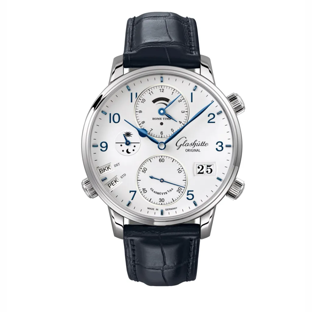 New Glashütte Senator Cosmopolite hvit 44 mm Til Han
