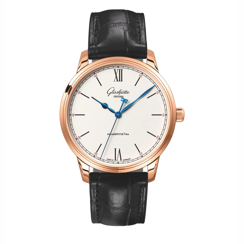 Fashion Glashütte Senator Excellence hvit 40 mm Til Han