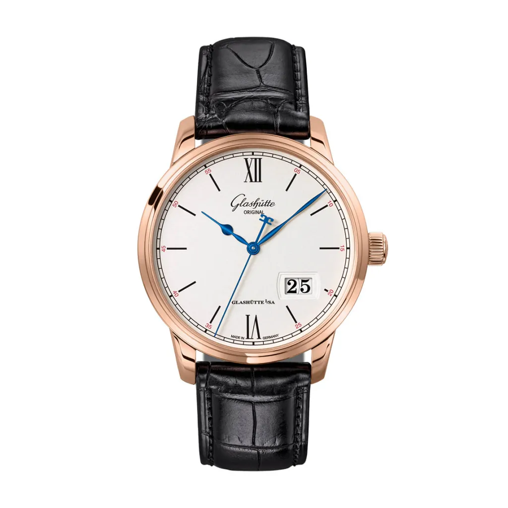 Fashion Glashütte Senator Excellence sølv 40 mm rosé Til Han