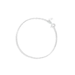 New Gullarmbånd hvitt gull 1,9 mm 17 cm Singapore Armbånd