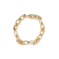 Sale Gullarmbånd med ellipse-ledd Armbånd