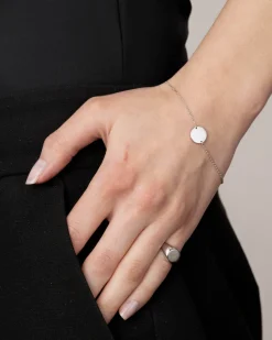 Fashion Gullarmbånd med mynt hvitt gull Armbånd