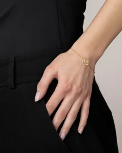 Clearance Gullarmbånd med verdenskart Armbånd