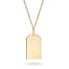 Sale Gullplate anheng 20 mm x 12 mm Til Menn | Halssmykker
