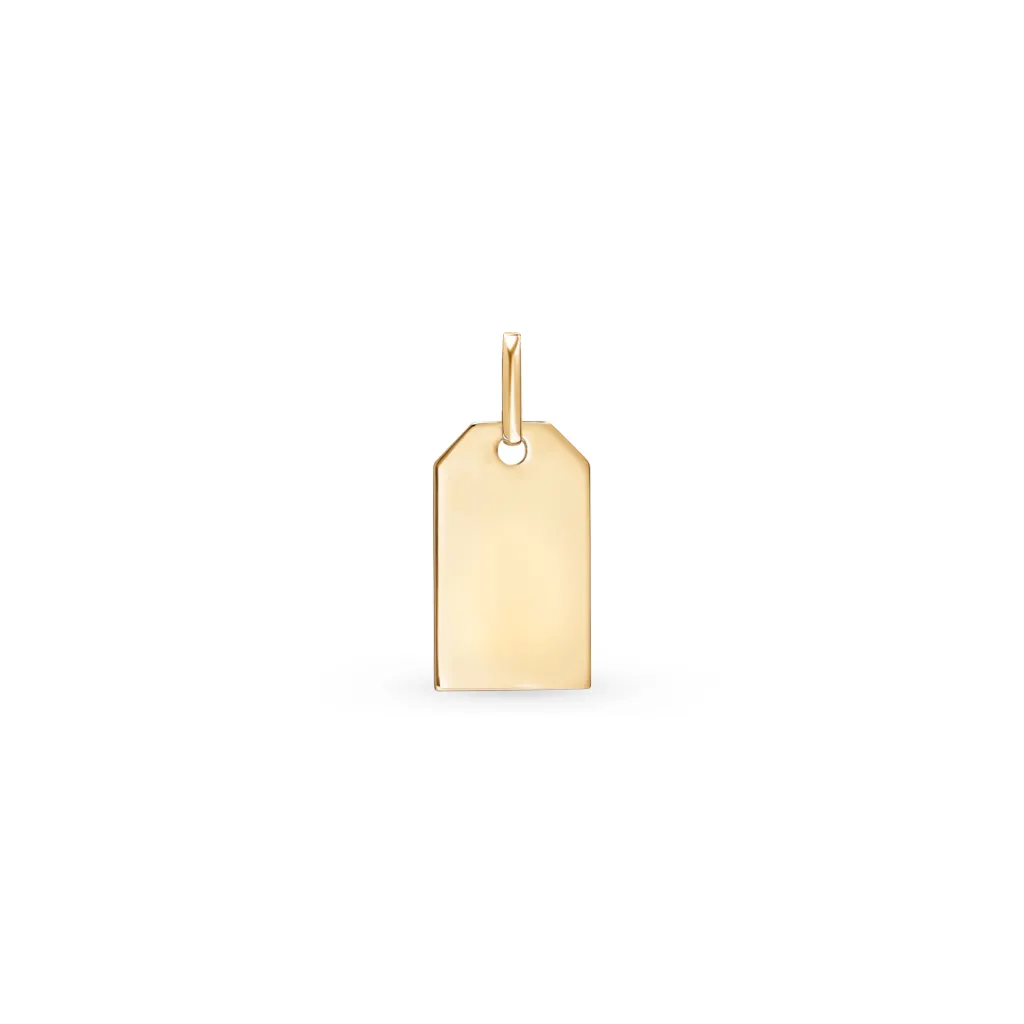 Sale Gullplate anheng 20 mm x 12 mm Til Menn | Halssmykker