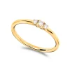 Hot Gullring trinity diamanter 0,09 ct. Ringer