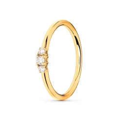 Hot Gullring trinity diamanter 0,09 ct. Ringer