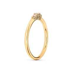 Hot Gullring trinity diamanter 0,09 ct. Ringer