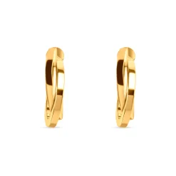 Sale Gult gull creoler 10 mm Ørepynt