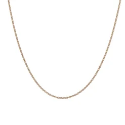 New Gult gull rund anker anhengskjede 1,1 mm 42 cm Halssmykker