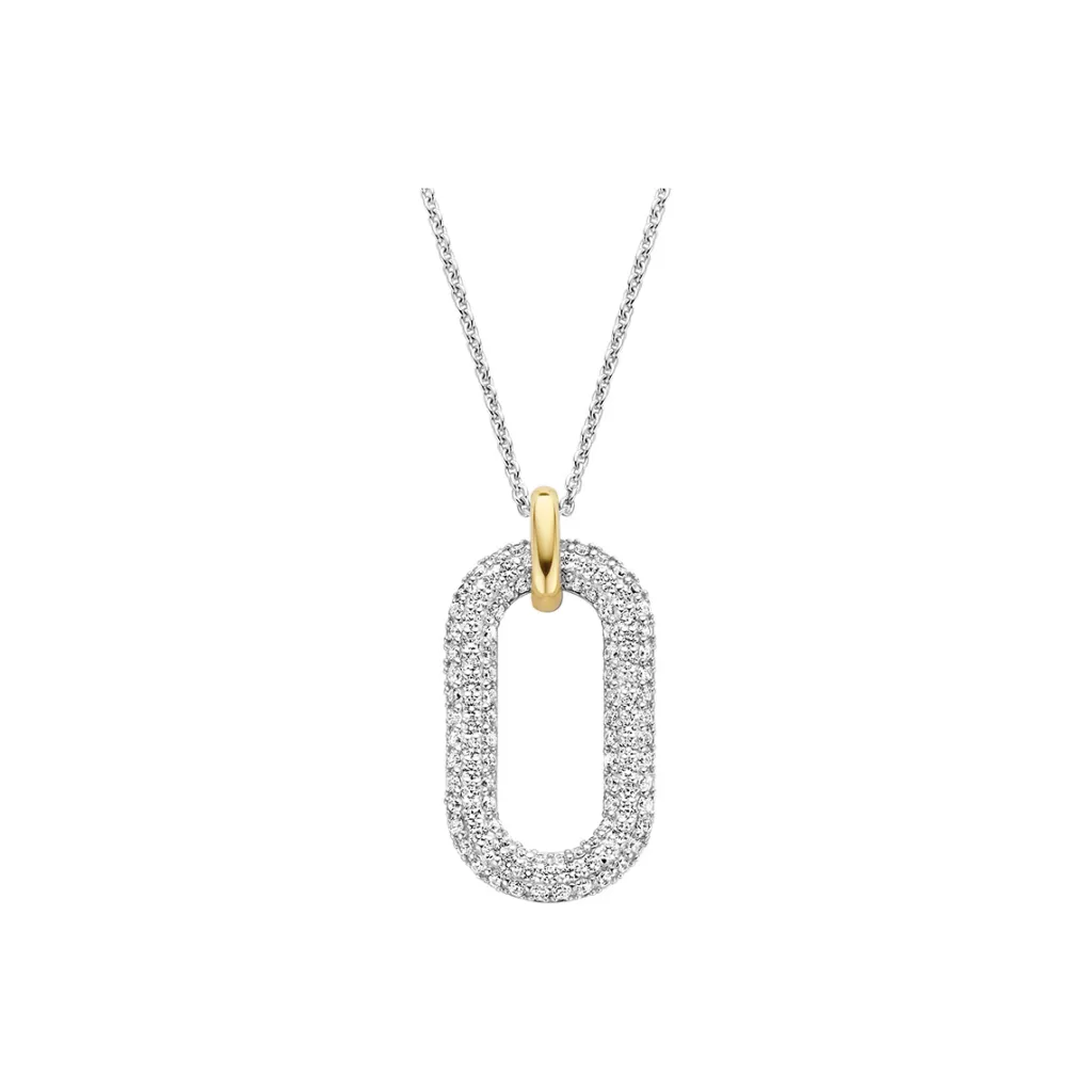 Discount Halskjede i sølv med cubic zirkonia Halssmykker