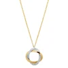 Discount Halssmykke i gult gull med anheng med diamanter 0,17 ct Halssmykker