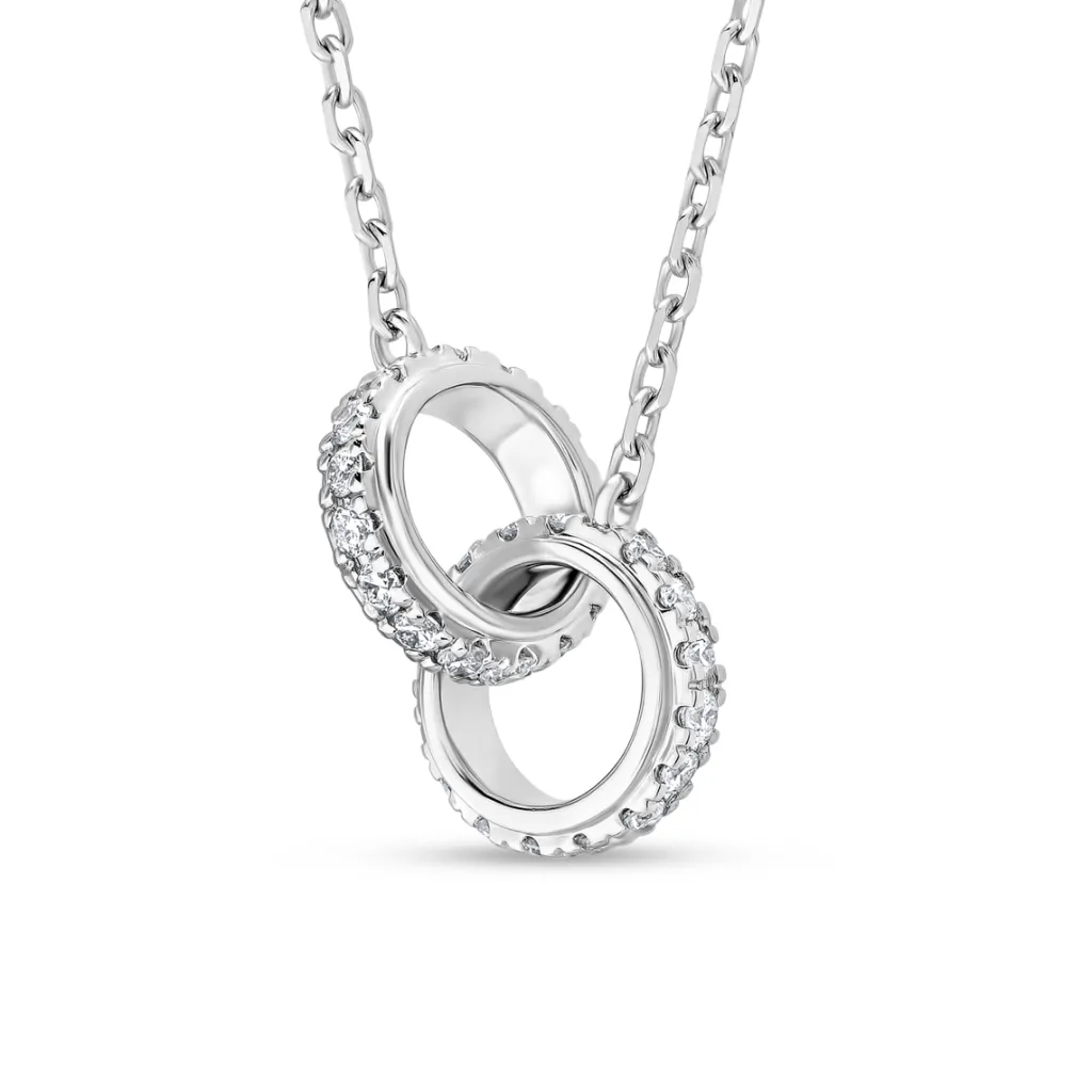 Online Halssmykke i hvitt gull med diamanter 0,19 ct Halssmykker