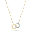 New Halssmykke i hvitt og gult gull med diamanter 0,10 ct Halssmykker