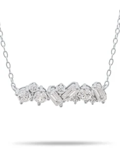 Hot Halssmykke i rhodinert sølv med cubic zirkonia Halssmykker
