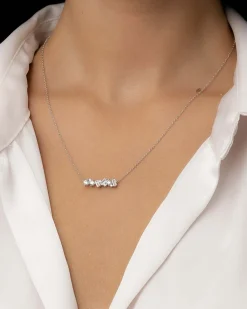 Hot Halssmykke i rhodinert sølv med cubic zirkonia Halssmykker