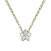 Clearance Halssmykke med stjerneanheng av diamanter 0,06ct Halssmykker