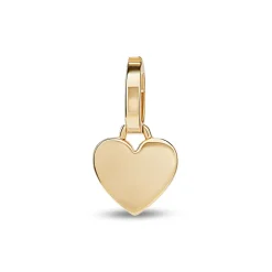 Best Hjerteformet charm i gult gull Halssmykker