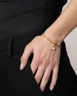 Best Hjerteformet charm i gult gull Halssmykker