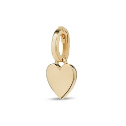 Best Hjerteformet charm i gult gull Halssmykker