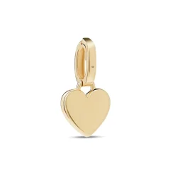 Best Hjerteformet charm i gult gull Halssmykker