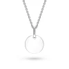 Fashion Hvitt gull anheng mynt 10 mm Halssmykker