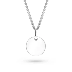 Fashion Hvitt gull anheng mynt 10 mm Halssmykker