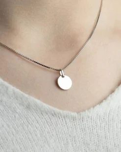 Fashion Hvitt gull anheng mynt 10 mm Halssmykker