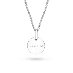 Fashion Hvitt gull anheng mynt 10 mm Halssmykker