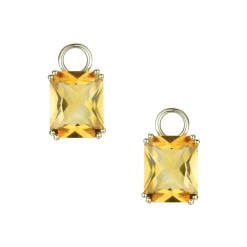 New Joy charms i gult gull med citrin 5,00 ct Ørepynt