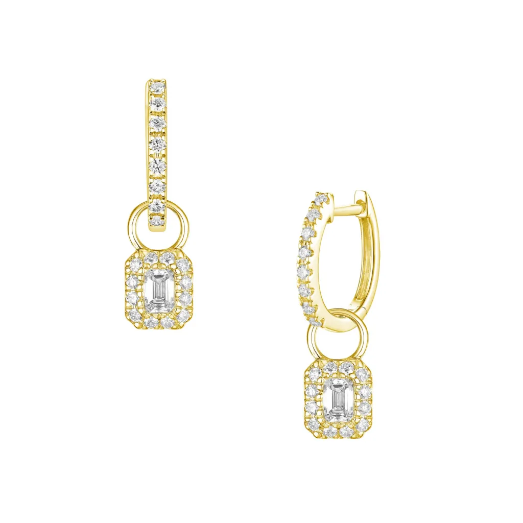 Sale Joy charms i gult gull med diamanter 0,45 ct Ørepynt