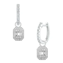 Fashion Joy charms i hvitt gull fattet med diamanter 0,85 ct Ørepynt