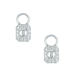 Outlet Joy charms i hvitt gull med diamanter 0,43 ct Ørepynt