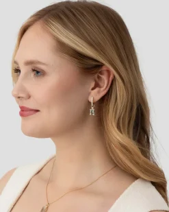 Best Joy charms med ametyst og diamant Ørepynt