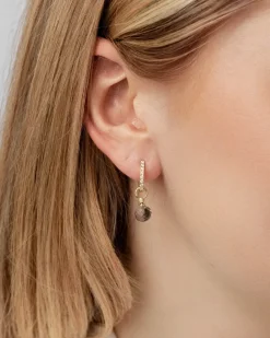 Best Joy charms med grønn ametyst og diamant Ørepynt