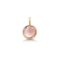 Online Little Prime-anheng i forgylt sølv rosa Halssmykker